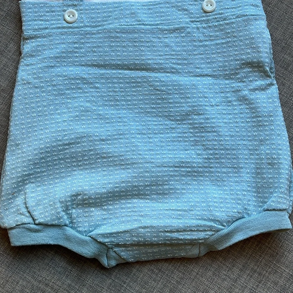 Health-Tex Vintage Baby Romper Blue